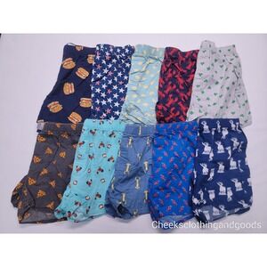 Lot of 10 Old Navy Boxer Briefs Pajama Shorts Multiple Patterns Mens size SMALL
